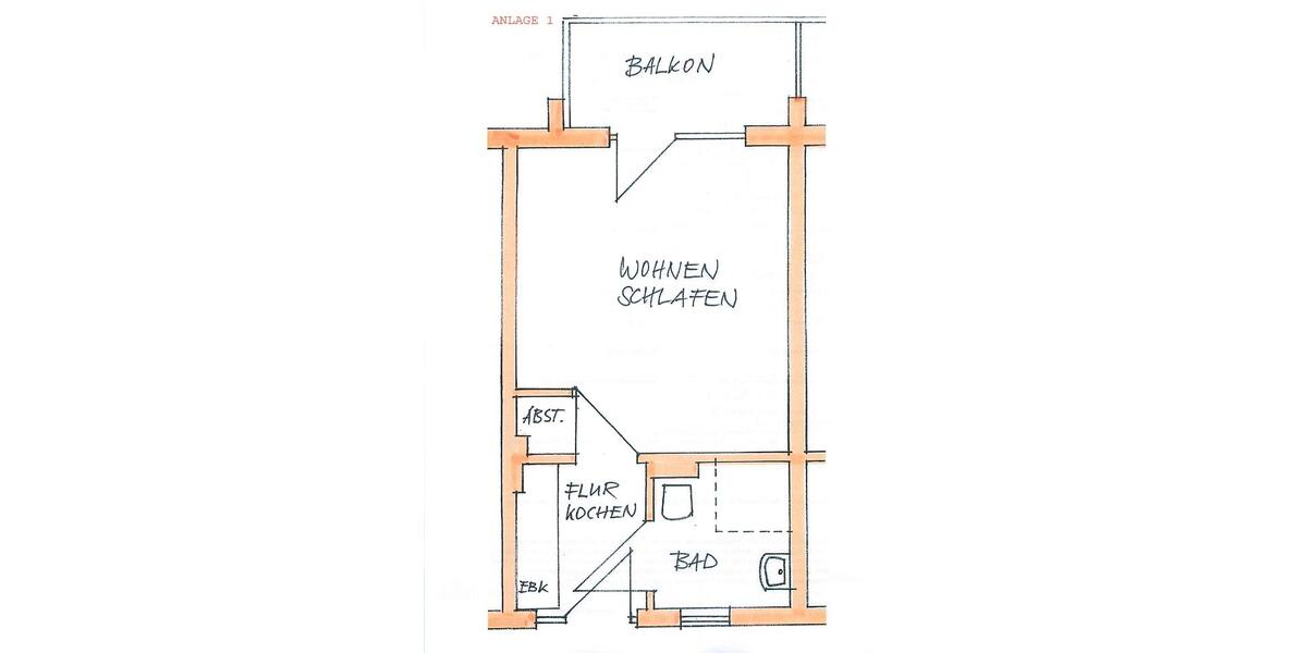 Etagenwohnung Coswig - 1 Zimmer, 36 m&sup2;, 395&euro; | Angebot:24658679