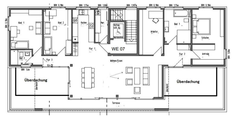 Exklusive Penthouse Wohnung - 180m² - Ruhige Lage - Dachterrasse zimmer