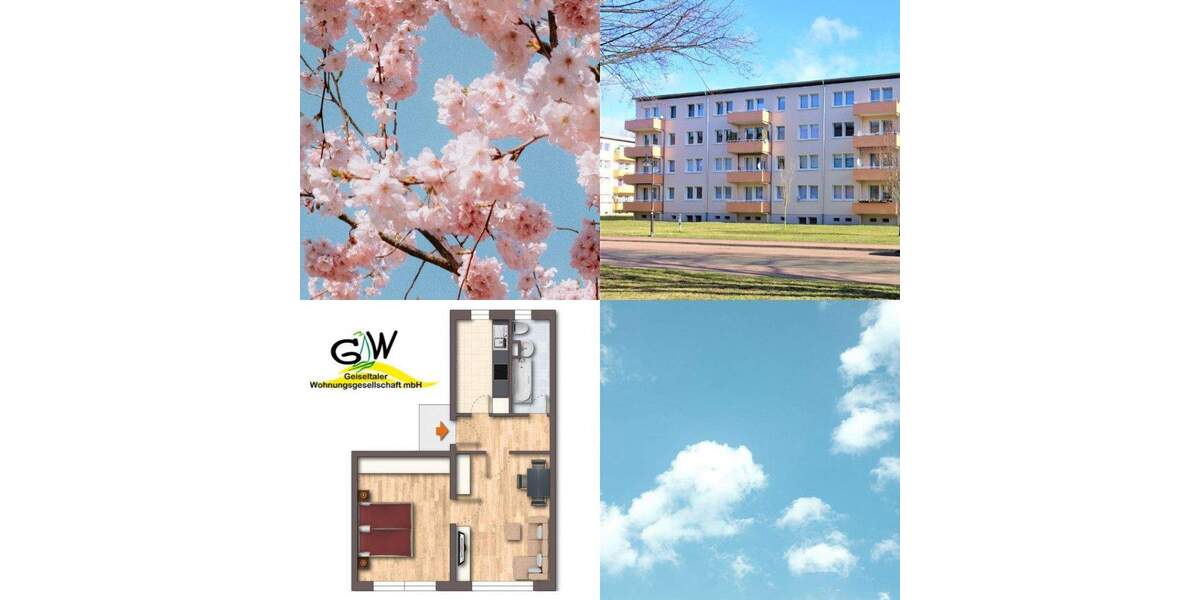 Etagenwohnung Braunsbedra Neumark - 2 Zimmer, 47 m&sup2;, 284&euro; | Angebot:25726590