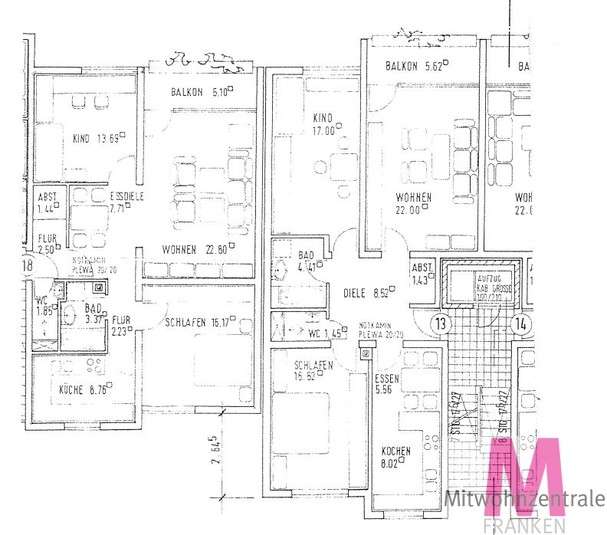 Zimmer Nürnberg Schnepfenreuth - 3 Zimmer, 1.290&euro; | Angebot:27292013