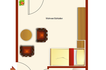 Wohnung Görlitz Innenstadt - 1 Zimmer, 29 m&sup2;, 234&euro; | Angebot:26999244