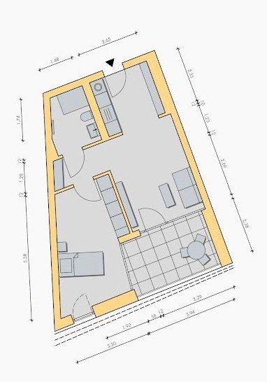 Etagenwohnung Tuttlingen - 2 Zimmer, 48 m&sup2;, 850&euro; | Angebot:26705318