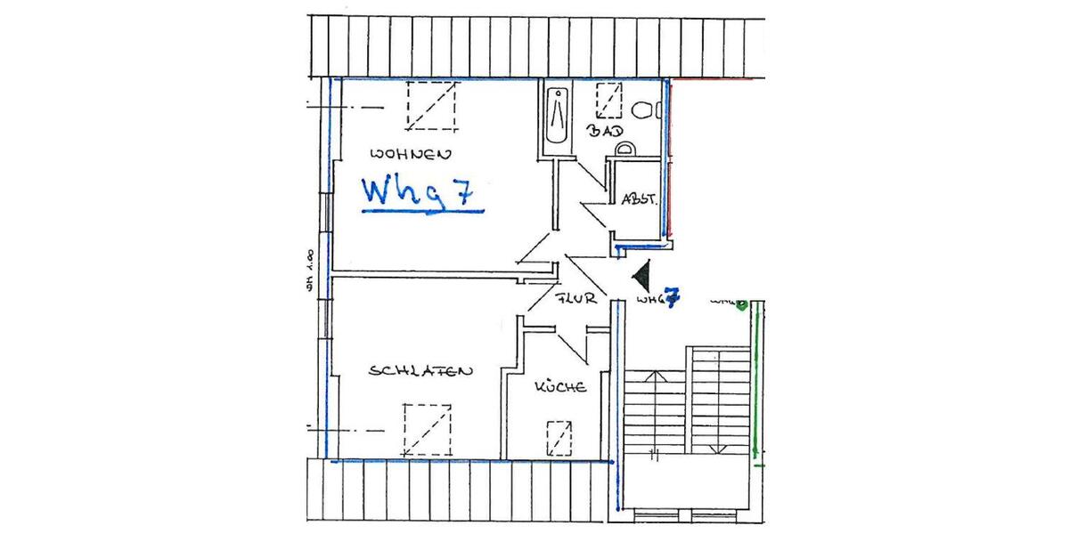 Etagenwohnung Hohenlockstedt - 2 Zimmer, 77 m&sup2;, 585&euro; | Angebot:26415347
