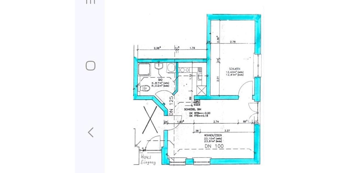 Erdgeschoßwohnung Roden - 2 Zimmer, 40 m&sup2;, 480&euro; | Angebot:25378092