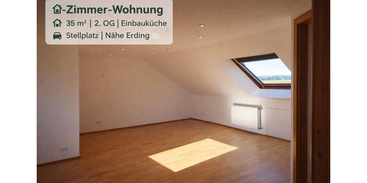 Dachgeschoßwohnung Bockhorn - 1 Zimmer, 35 m&sup2;, 525&euro; | Angebot:26032273