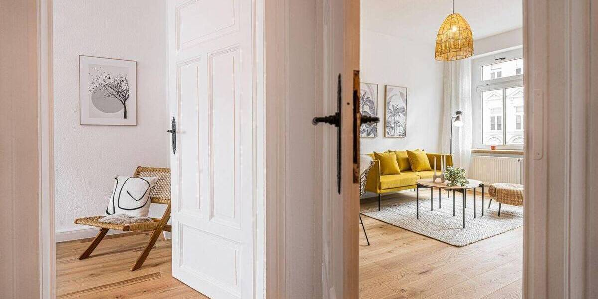 Etagenwohnung Leipzig Gohlis-Süd - 2 Zimmer, 51 m&sup2;, 665&euro; | Angebot:26203906