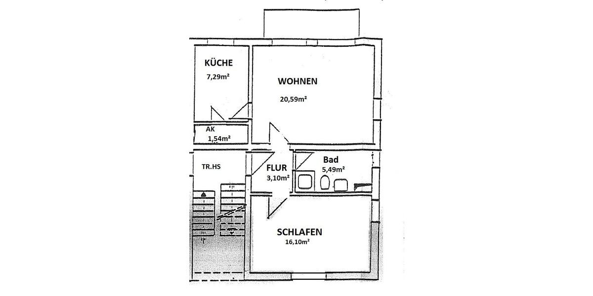 Etagenwohnung Leisnig - 2 Zimmer, 55 m&sup2;, 310&euro; | Angebot:24574895