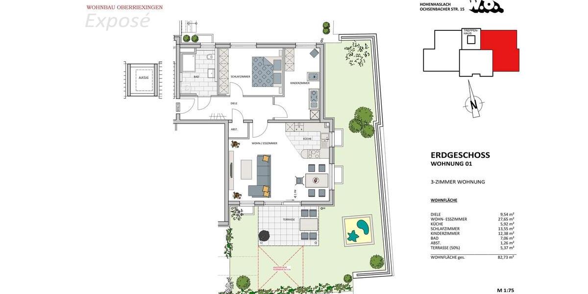 Etagenwohnung Sachsenheim - 3 Zimmer, 83 m&sup2;, 1.150&euro; | Angebot:26022737