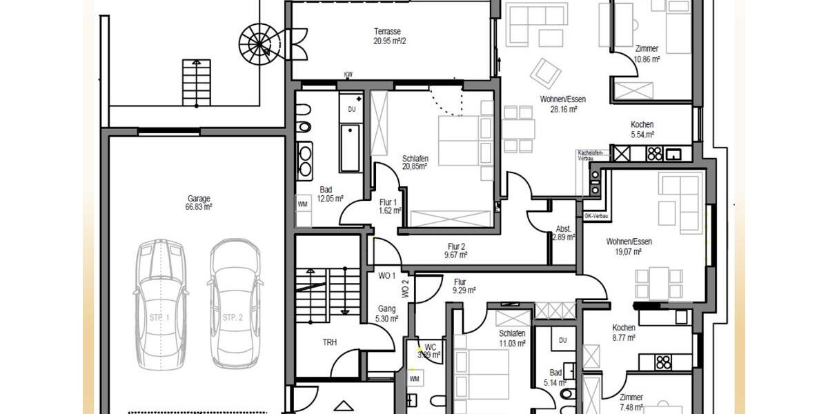 Etagenwohnung Deggendorf - 4 Zimmer, 128 m&sup2;, 10&euro; | Angebot:26097073