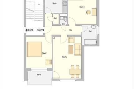 Wohnung zum Mieten in Essen 599 € 78 m² 3 zimmer