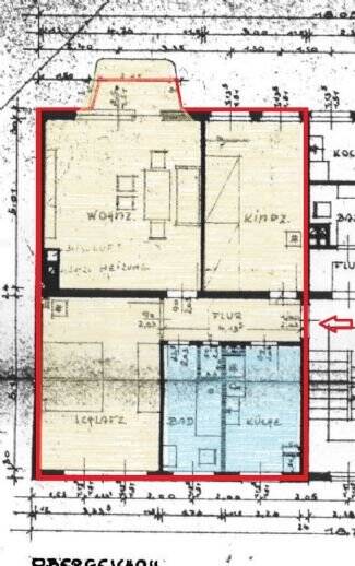Etagenwohnung Hildesheim Mitte - 3 Zimmer, 78 m&sup2;, 660&euro; | Angebot:26107261