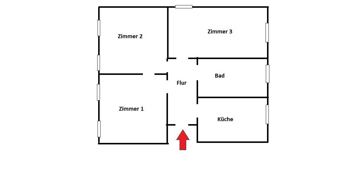 Etagenwohnung Lübeck / Sankt Lorenz Süd St. Lorenz Süd - 3 Zimmer, 72 m&sup2;, 630&euro; | Angebot:25938378