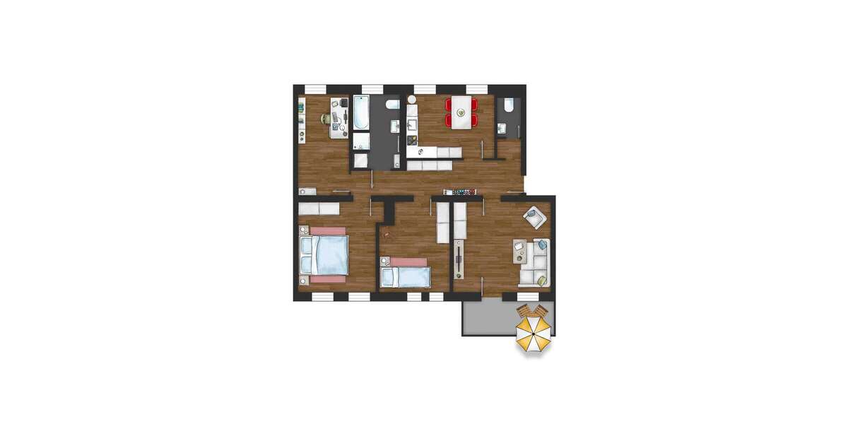 Etagenwohnung Plauen - 4 Zimmer, 95 m&sup2;, 663&euro; | Angebot:26863973