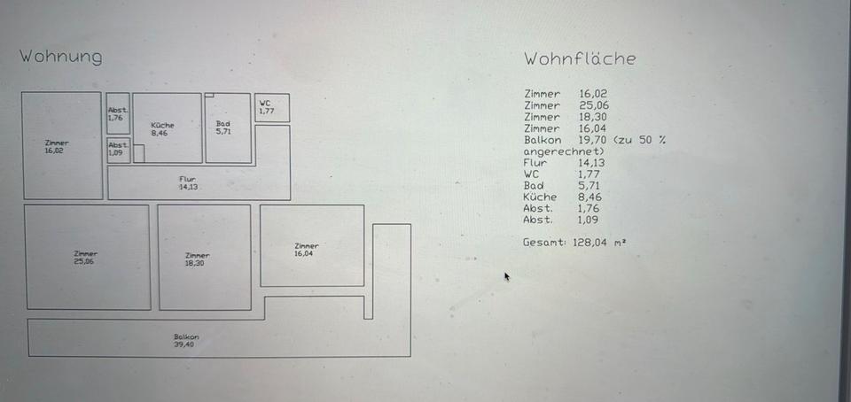 Erdgeschoßwohnung Hirschhorn (Neckar) - 4 Zimmer, 128 m&sup2;, 1.400&euro; | Angebot:24652524