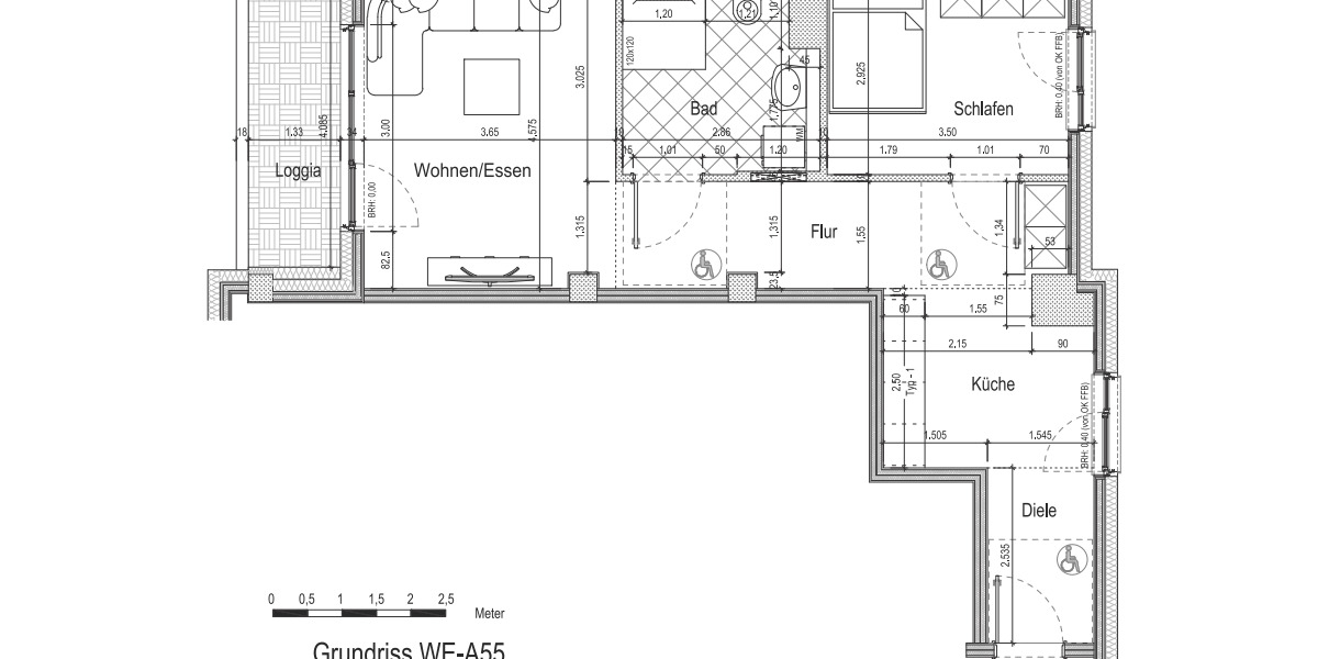 Etagenwohnung Frankfurt am Main Griesheim - 2 Zimmer, 61 m&sup2;, 1.650&euro; | Angebot:25820788