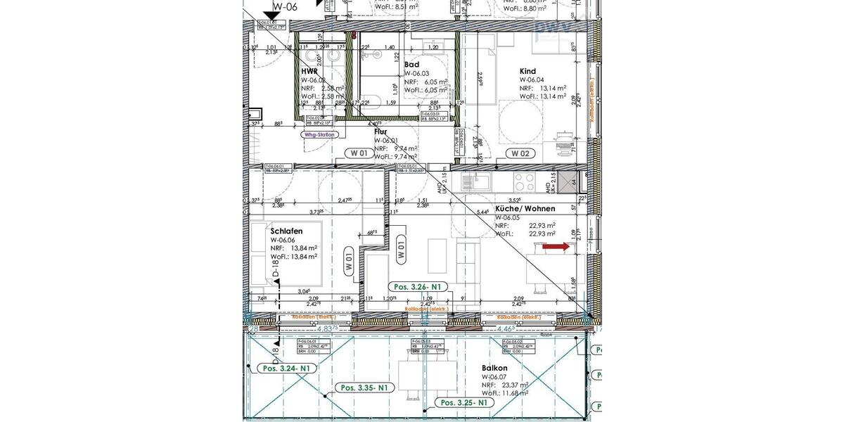 Etagenwohnung Aurich Egels und Wallinghausen - 3 Zimmer, 80 m&sup2;, 840&euro; | Angebot:20878273
