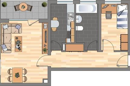 2-Zimmer-Wohnung in Haßloch zimmer