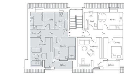 Wohnung Oyten - 2 Zimmer, 58 m&sup2;, 525&euro; | Angebot:24749639