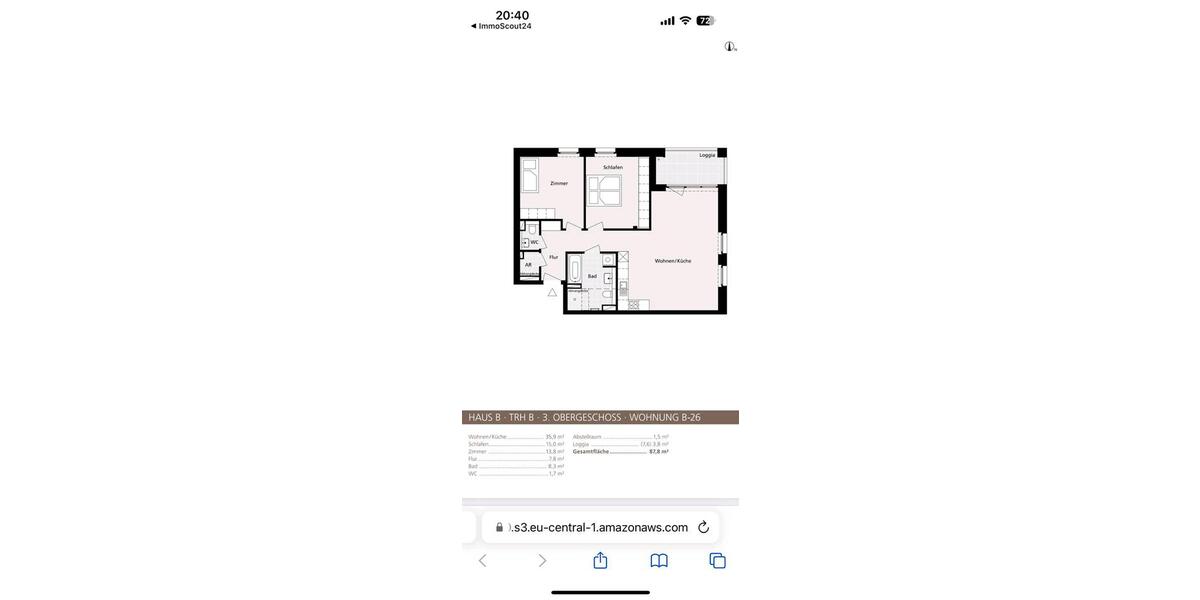Etagenwohnung Garbsen - 3 Zimmer, 87 m&sup2;, 1.456&euro; | Angebot:25853442