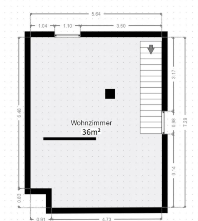 Moderne helle 2,5 Zimmer Maisonette Wohnung