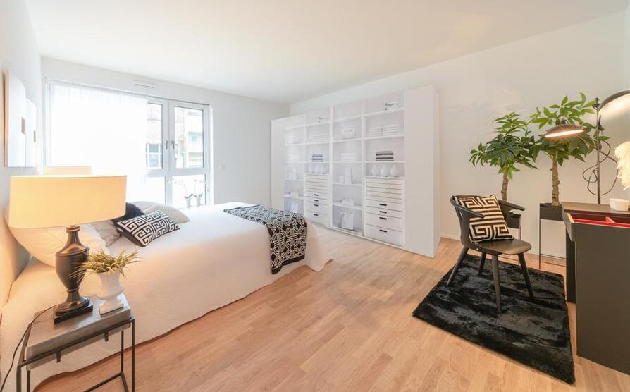 Hier ist Platz zum Wohnen zimmer