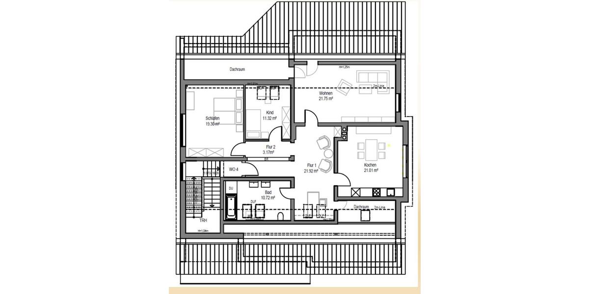 Etagenwohnung Deggendorf - 4 Zimmer, 128 m&sup2;, 10&euro; | Angebot:26097073