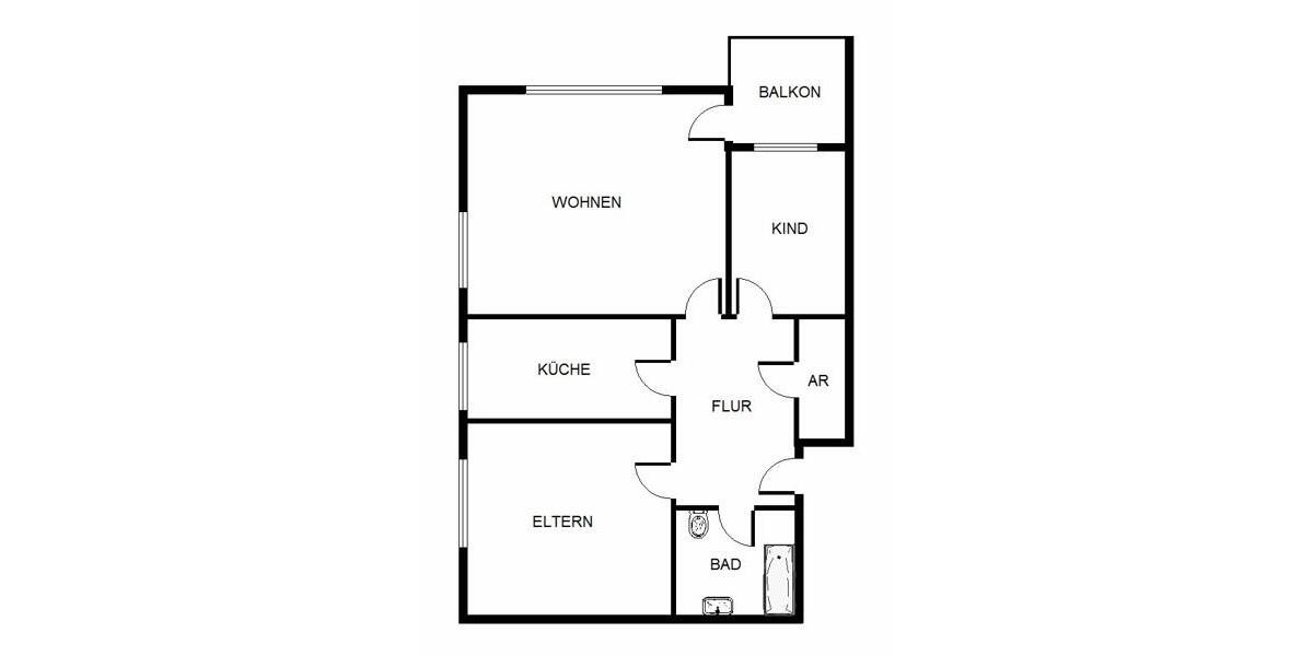 Erdgeschoßwohnung Pinneberg - 2.5 Zimmer, 68 m&sup2;, 645&euro; | Angebot:26641869
