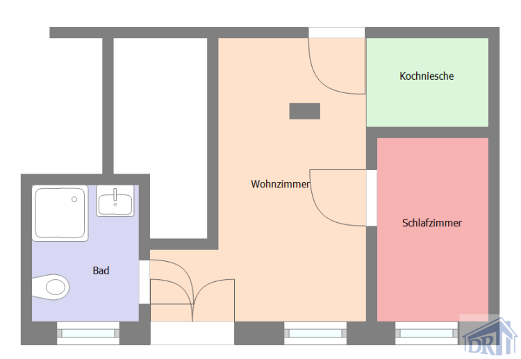 Etagenwohnung Oderwitz Niederoderwitz - 2 Zimmer, 35 m&sup2;, 284&euro; | Angebot:25693002