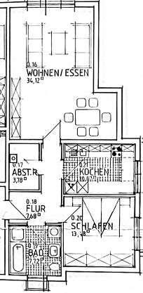 Etagenwohnung Ingelheim am Rhein Wackernheim - 2 Zimmer, 77 m&sup2;, 720&euro; | Angebot:25902703