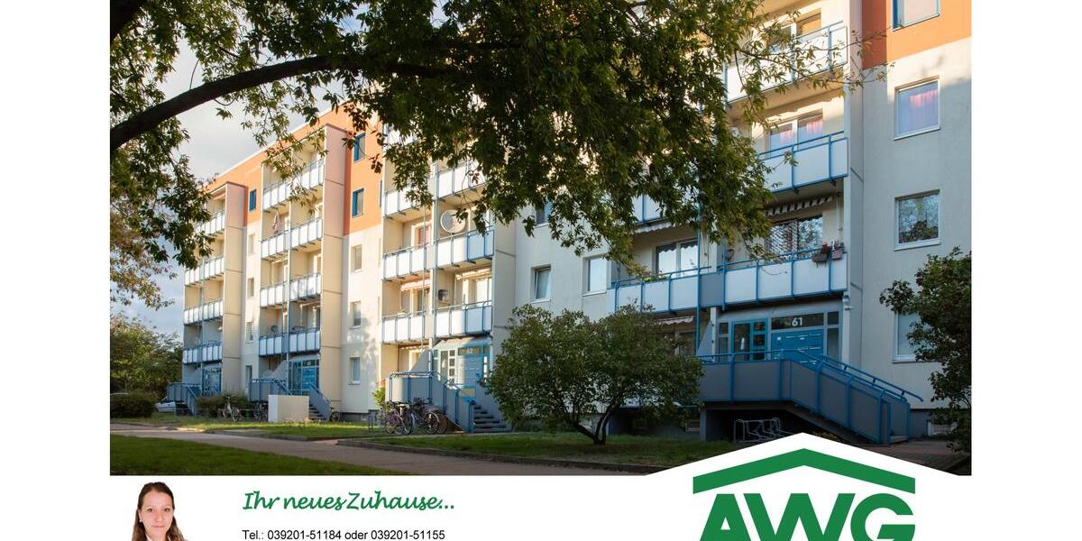 Etagenwohnung Wolmirstedt - 3 Zimmer, 57 m&sup2;, 341&euro; | Angebot:24951194