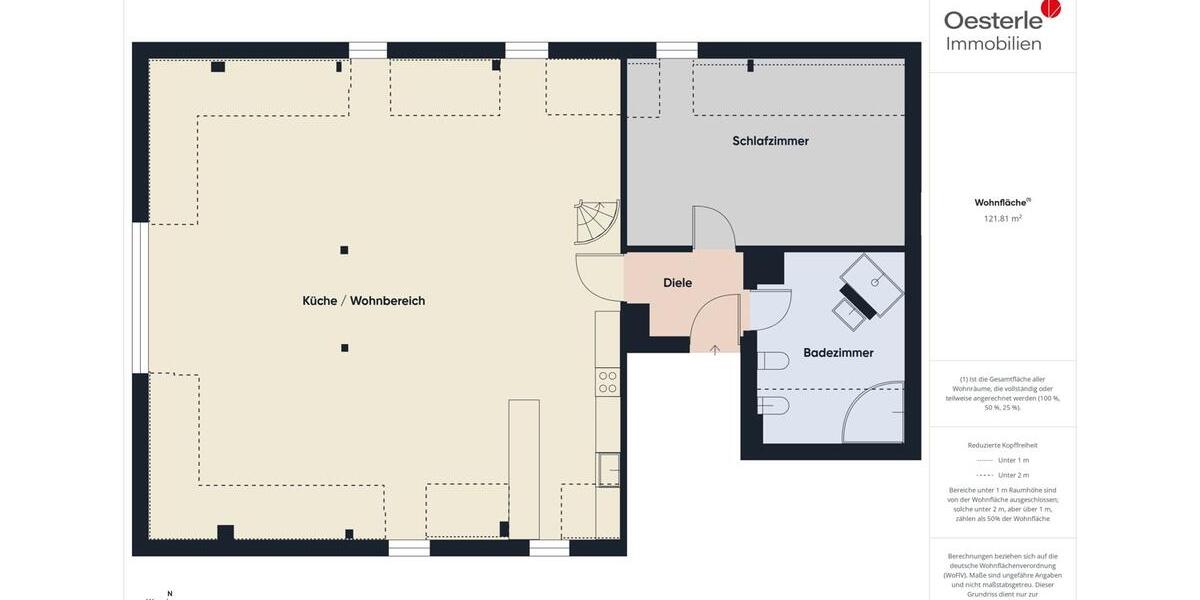 Dachgeschoßwohnung Leutkirch im Allgäu - 2 Zimmer, 100 m&sup2;, 950&euro; | Angebot:25900791