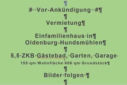 Haus zum Mieten in Wardenburg-Hundsmühlen 1.750 € 155 m² 5.5 zimmer