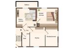 Etagenwohnung Waldshut-Tiengen Tiengen - 3 Zimmer, 58 m&sup2;, 450&euro; | Angebot:26519399