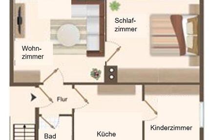 Wohnung Waldshut-Tiengen Tiengen - 3 Zimmer, 58 m&sup2;, 450&euro; | Angebot:26519399