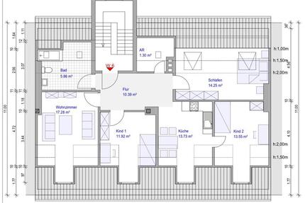 Traumhafte ca. 90 m² Dachgeschosswohnung – komplett kernsaniert 4 zimmer