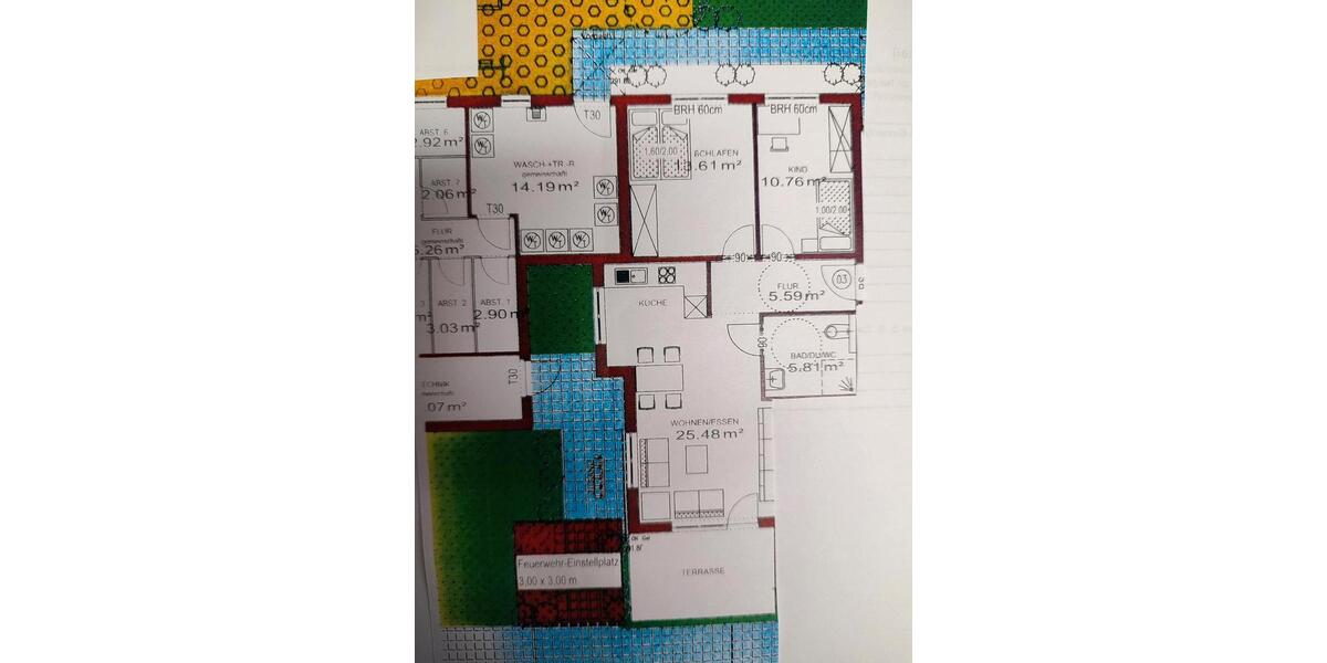 Erdgeschoßwohnung Osterburken - 3 Zimmer, 63 m&sup2;, 725&euro; | Angebot:24844980