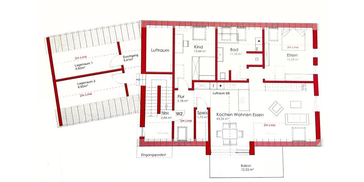Dachgeschoßwohnung Nördlingen - 3.5 Zimmer, 119 m&sup2;, 1.470&euro; | Angebot:25321878