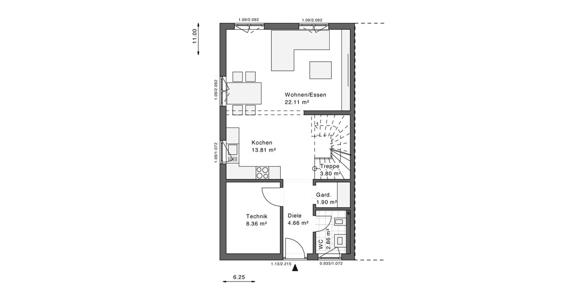 Doppelhaushälfte Leichlingen (Rheinland) - 3 Zimmer, 115 m&sup2;, 1.999&euro; | Angebot:23811245