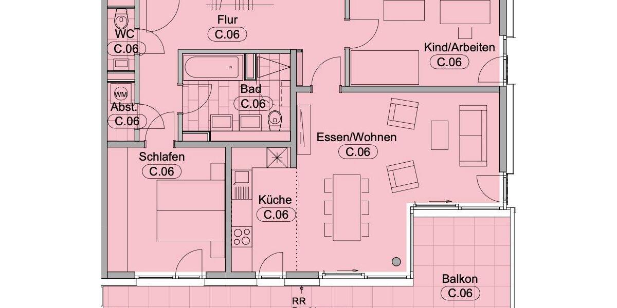Etagenwohnung Lahr (Schwarzwald) - 3 Zimmer, 91 m&sup2;, 1.280&euro; | Angebot:26480178
