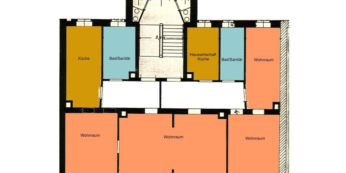 Etagenwohnung Leipzig Nordost - 4 Zimmer, 134 m&sup2;, 1.297&euro; | Angebot:26544918