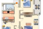 Etagenwohnung Munster - 3 Zimmer, 68 m&sup2;, 549&euro; | Angebot:26424699