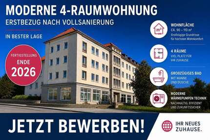 Wohnung Calbe - 4 Zimmer, 90 m&sup2;, 720&euro; | Angebot:27108469