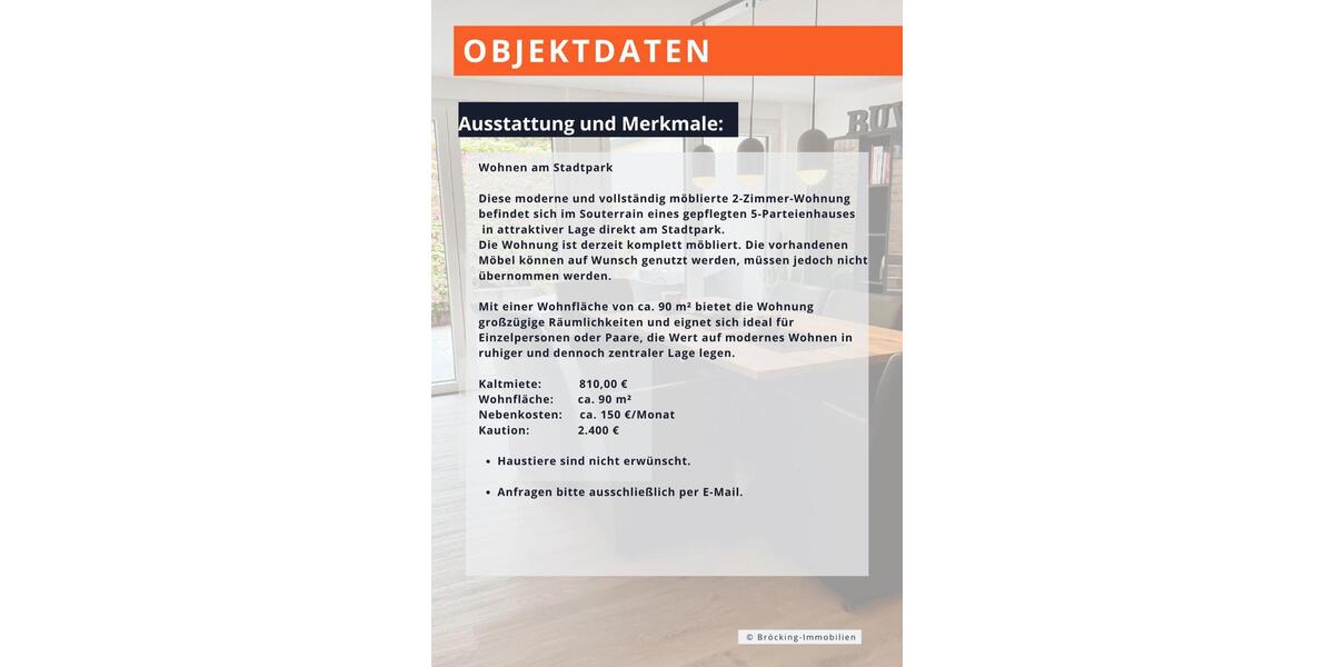 Etagenwohnung Vreden - 2 Zimmer, 90 m&sup2;, 810&euro; | Angebot:26686832
