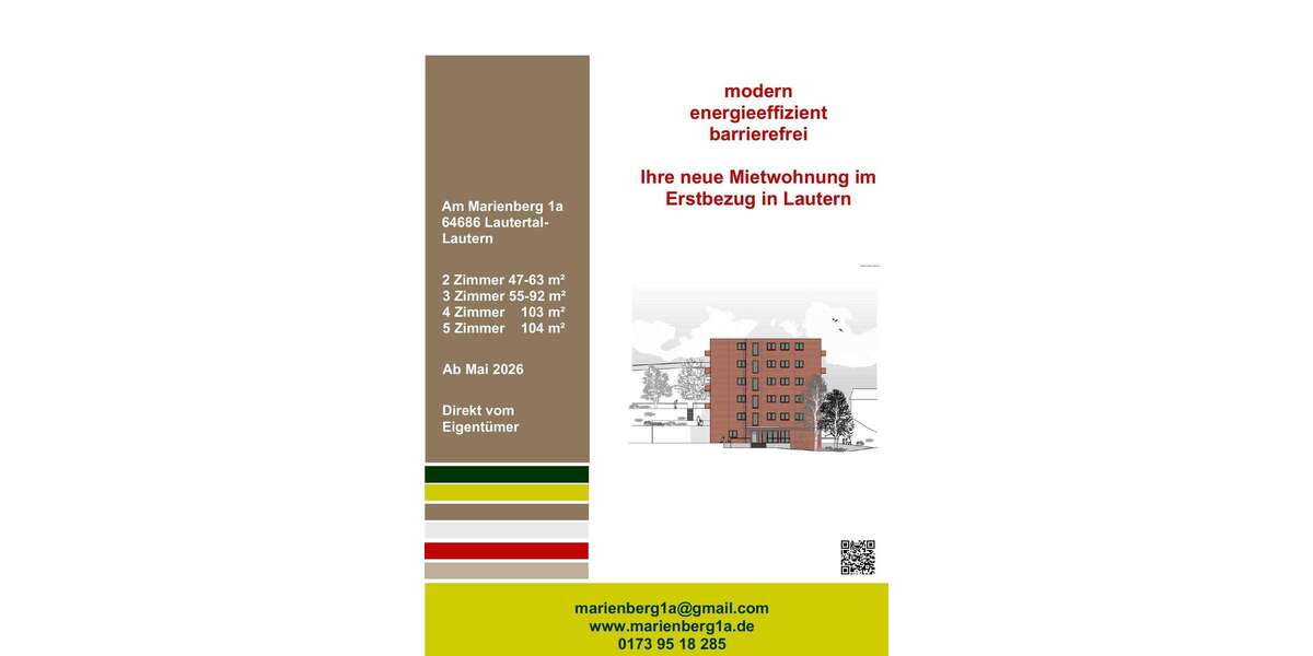 Etagenwohnung Lautertal Lautern - 5 Zimmer, 105 m&sup2;, 1.450&euro; | Angebot:25049219