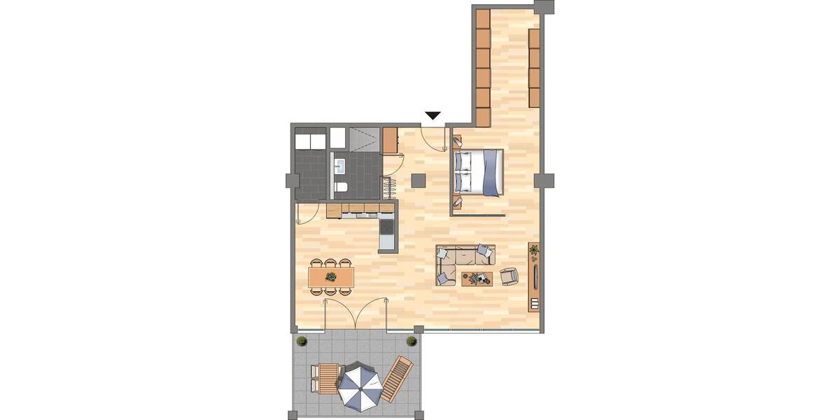 Etagenwohnung Bremen Häfen - 2 Zimmer, 90 m&sup2;, 1.289&euro; | Angebot:25476216