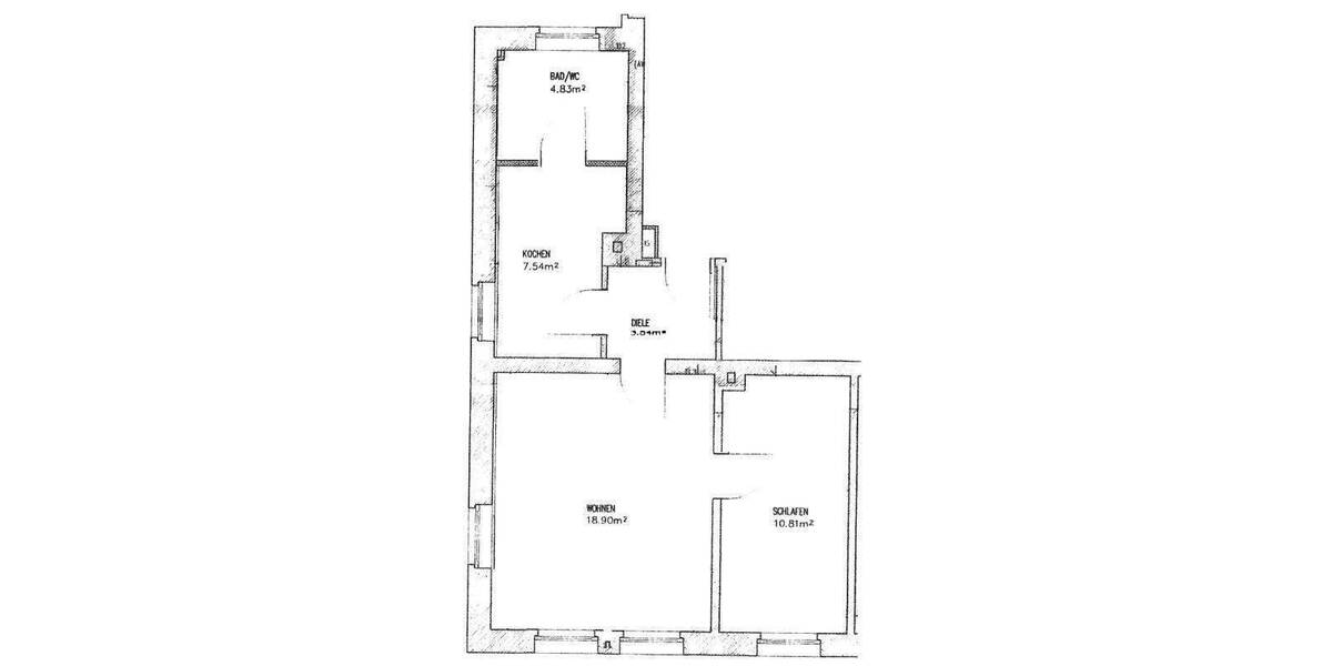Etagenwohnung Plauen Haselbrunn - 2 Zimmer, 50 m&sup2;, 280&euro; | Angebot:25776616