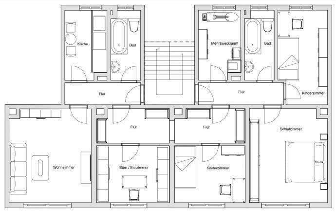 Etagenwohnung Glauchau Reinholdshain - 5 Zimmer, 105 m&sup2;, 640&euro; | Angebot:26486377