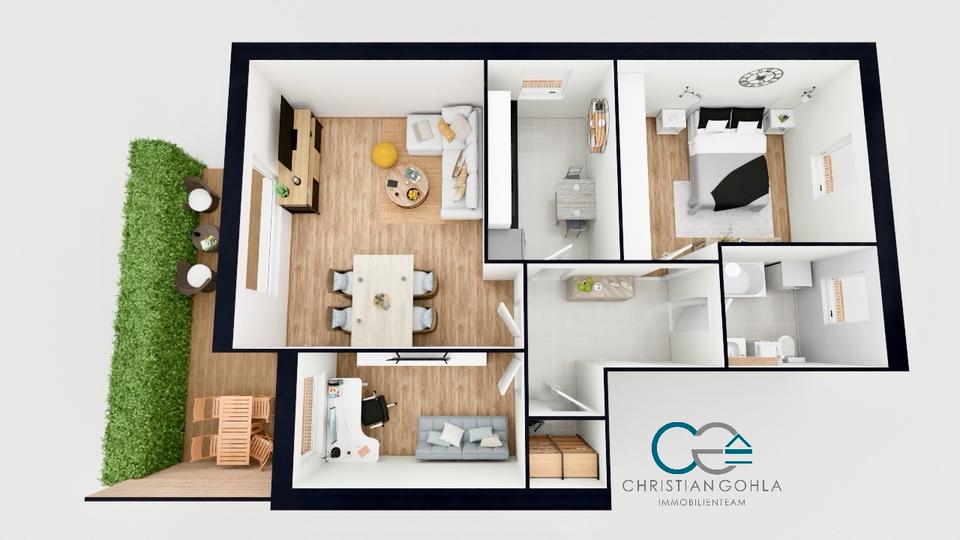 Erdgeschoßwohnung Nienburg (Weser) - 3 Zimmer, 71 m&sup2;, 690&euro; | Angebot:26021141