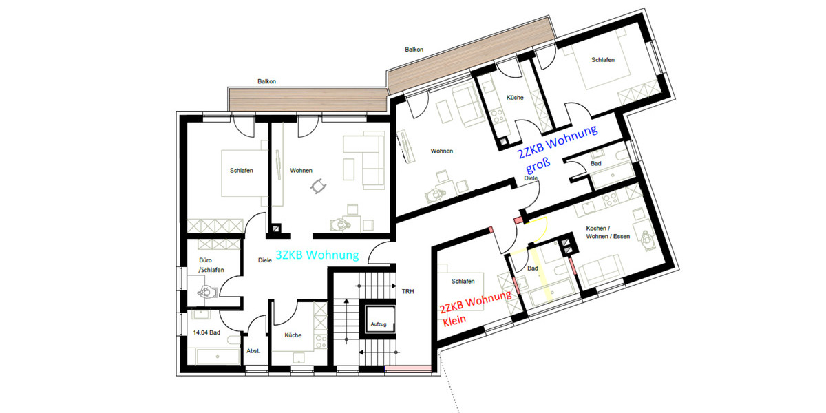 Etagenwohnung Pirmasens Niedersimten - 3 Zimmer, 86 m&sup2;, 740&euro; | Angebot:25234831