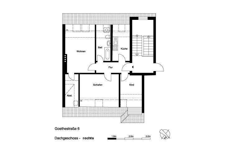 Etagenwohnung Peine Kernstadt Nord - 3 Zimmer, 72 m&sup2;, 581&euro; | Angebot:24975199